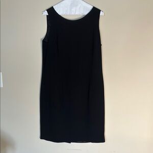 Black Sleeveless Sheath Midi Dress